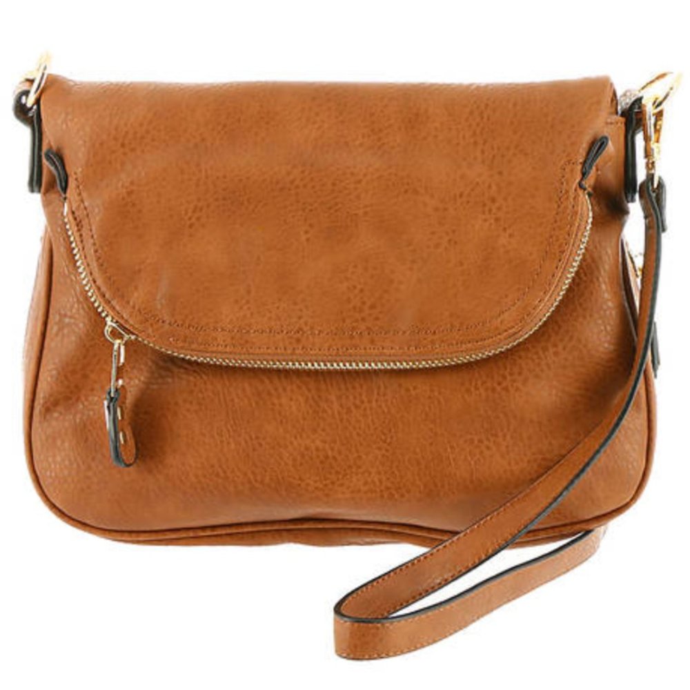 Brooks Crossbody Bag in Cognac/Saddle